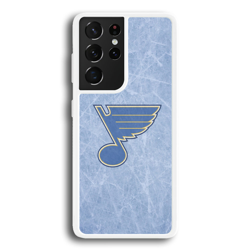 Hockey St. Louis Blues NHL 002 Samsung Galaxy S23 Ultra Case-Phone Case-Rubber White (2D Case)-Altracase