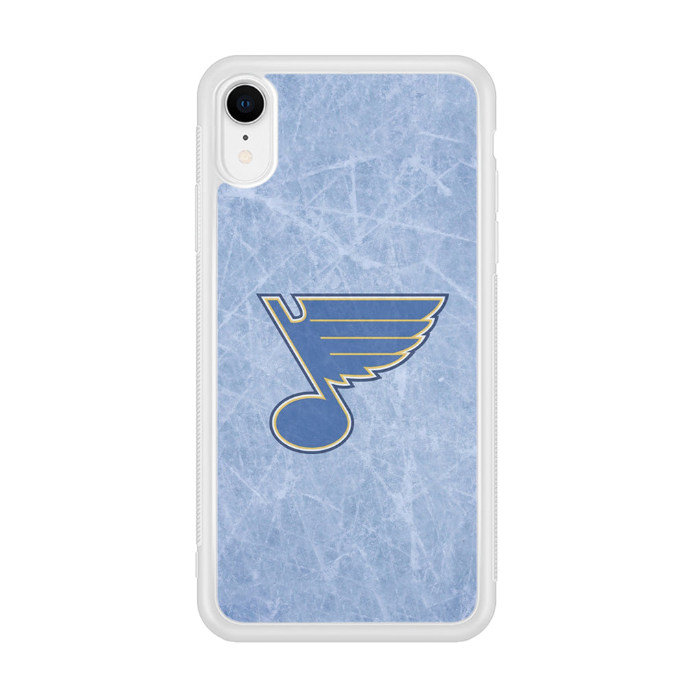 Hockey St. Louis Blues NHL 002 iPhone XR Case-Phone Case-Rubber White (2D Case)-Altracase