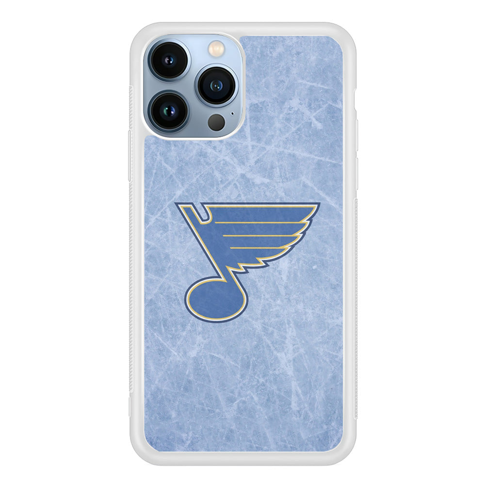 Hockey St. Louis Blues NHL 002 iPhone 15 Pro Max Case-Phone Case-Rubber White (2D Case)-Altracase