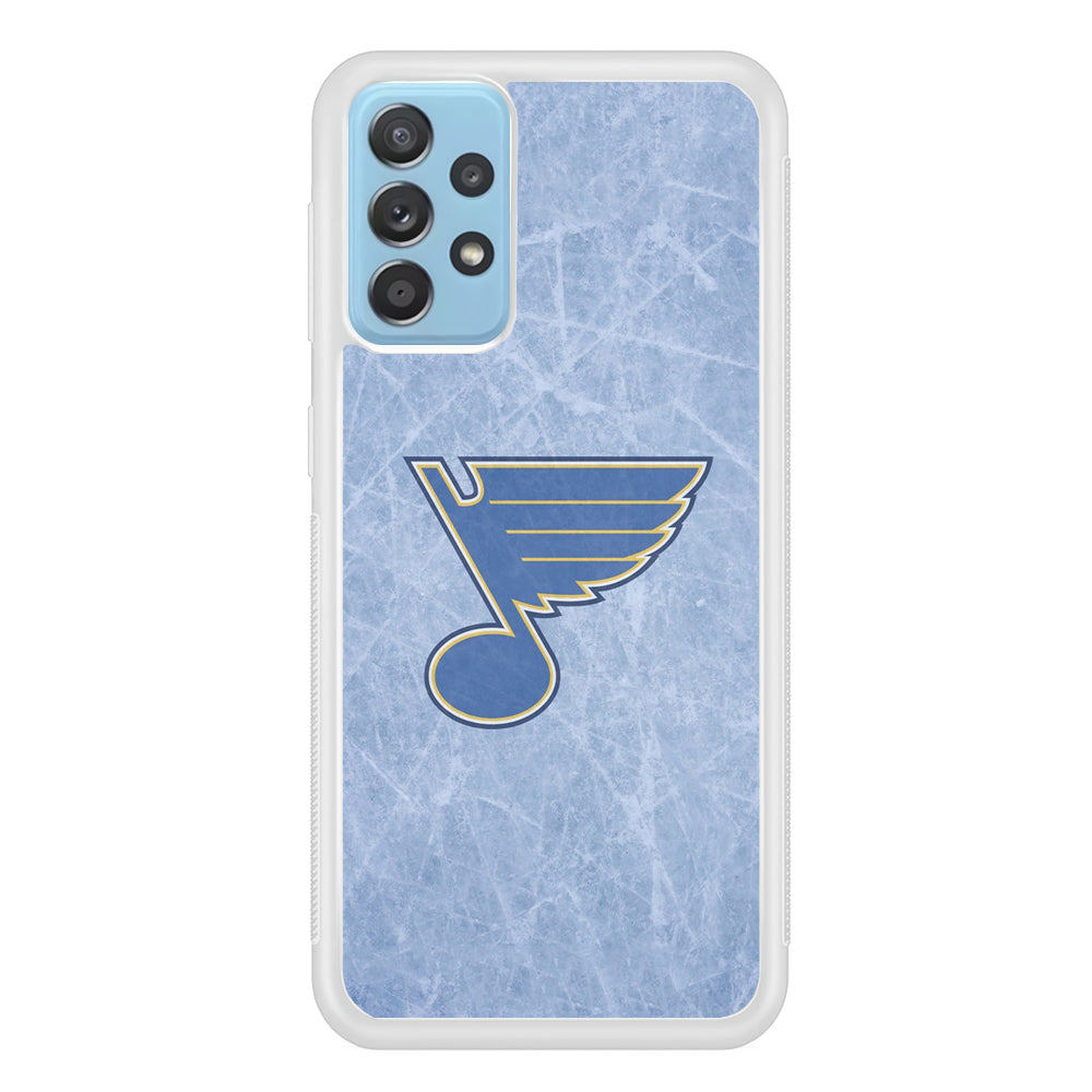 Hockey St. Louis Blues NHL 002 Samsung Galaxy A72 Case-Phone Case-Rubber White (2D Case)-Altracase
