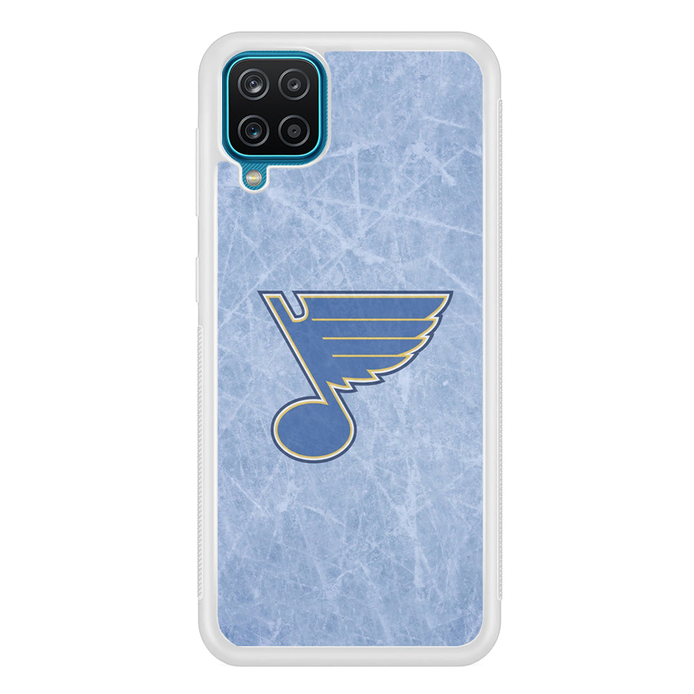 Hockey St. Louis Blues NHL 002 Samsung Galaxy A12 Case-Phone Case-Rubber White (2D Case)-Altracase