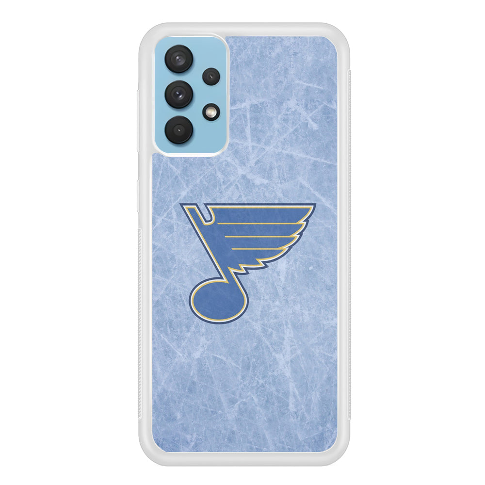 Hockey St. Louis Blues NHL 002 Samsung Galaxy A32 Case-Phone Case-Rubber White (2D Case)-Altracase
