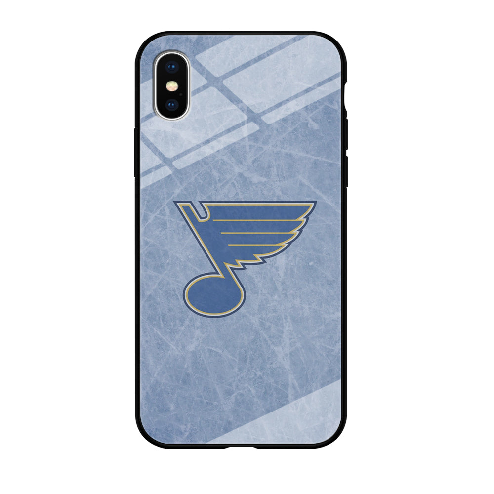 Hockey St. Louis Blues NHL 002 iPhone Xs Case-Phone Case-Tempered Glass Case-Altracase