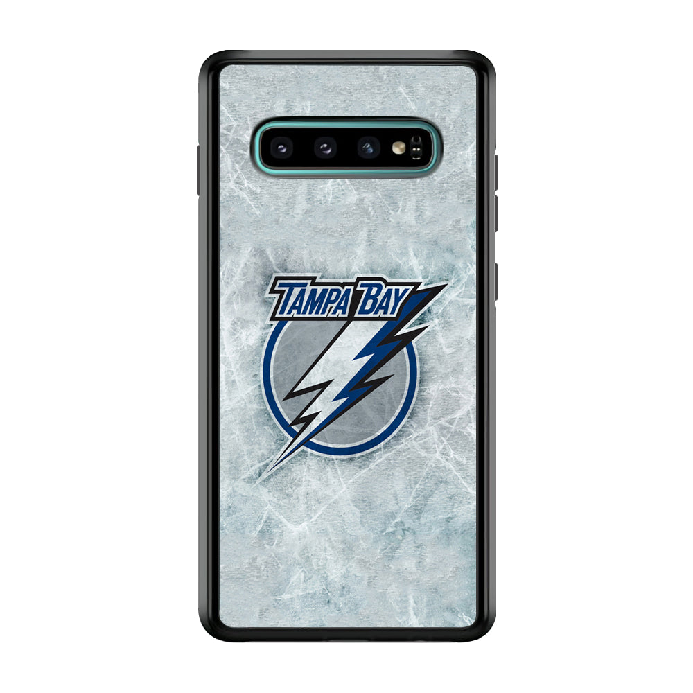 Hockey Tampa Bay Lightning NHL 001 Samsung Galaxy S10 Case-Phone Case-Rubber Black (2D Case)-Altracase