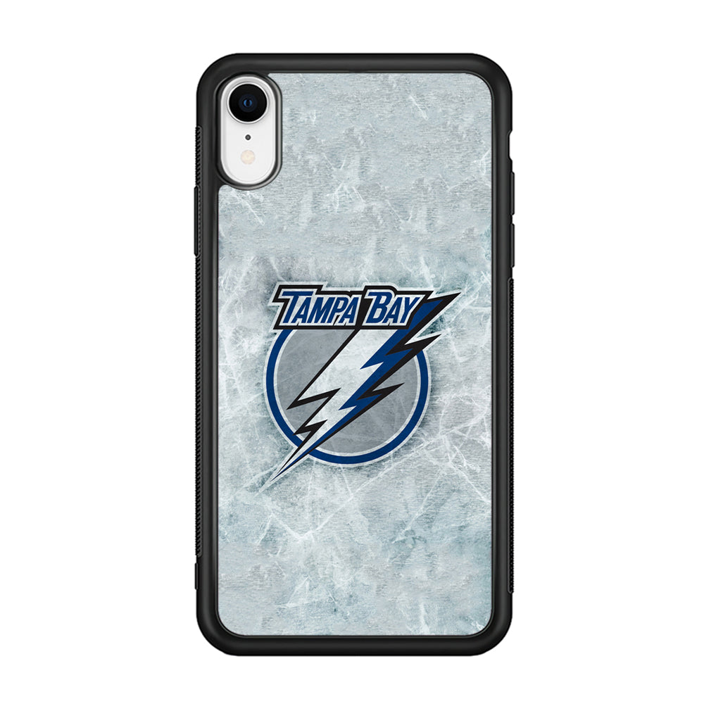 Hockey Tampa Bay Lightning NHL 001 iPhone XR Case-Phone Case-Rubber Black (2D Case)-Altracase