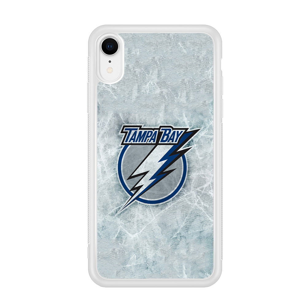 Hockey Tampa Bay Lightning NHL 001 iPhone XR Case-Phone Case-Rubber White (2D Case)-Altracase