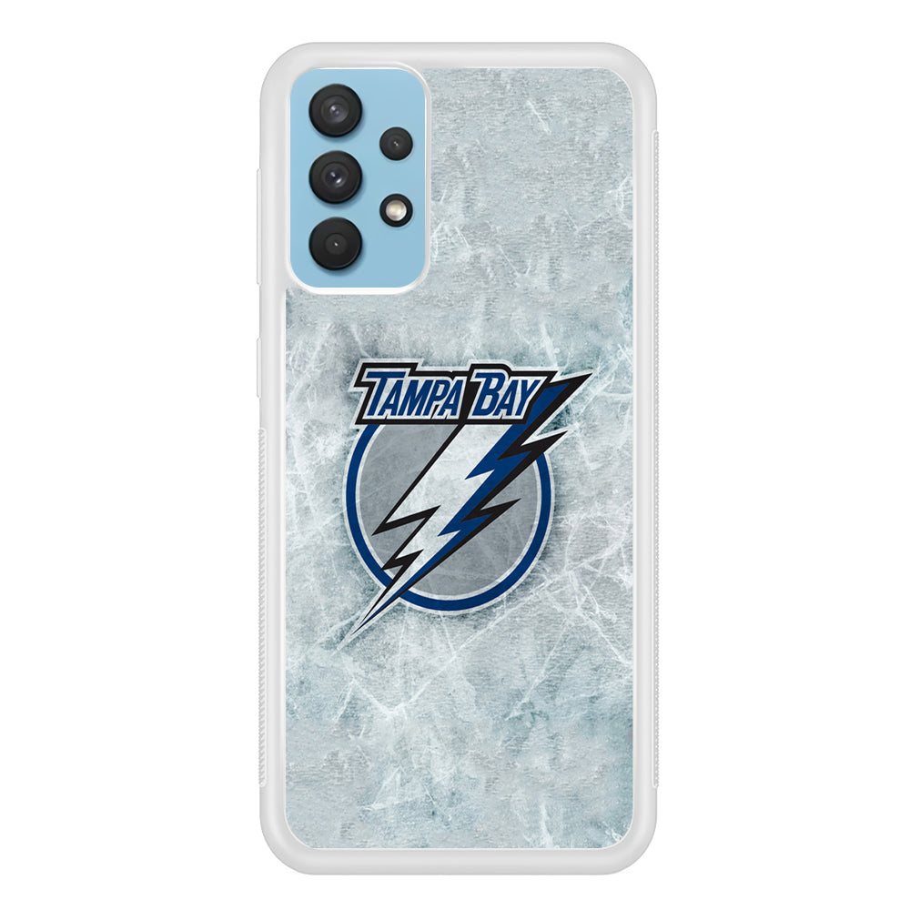 Hockey Tampa Bay Lightning NHL 001 Samsung Galaxy A32 Case-Phone Case-Rubber White (2D Case)-Altracase