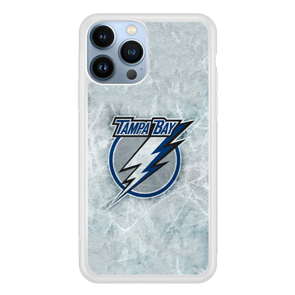 Hockey Tampa Bay Lightning NHL 001 iPhone 15 Pro Max Case-Phone Case-Rubber White (2D Case)-Altracase