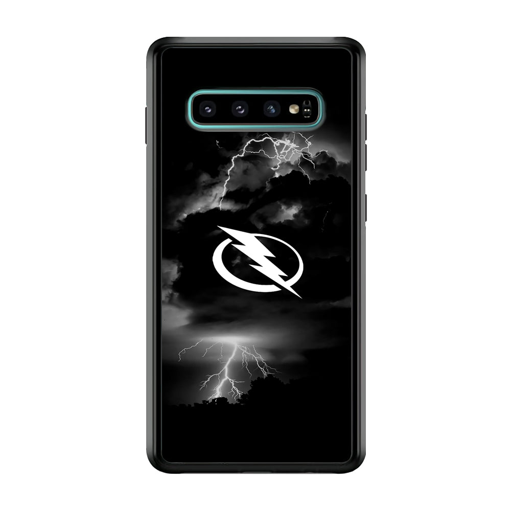 Hockey Tampa Bay Lightning NHL 002 Samsung Galaxy S10 Case-Phone Case-Rubber Black (2D Case)-Altracase