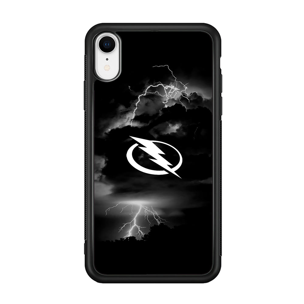 Hockey Tampa Bay Lightning NHL 002 iPhone XR Case-Phone Case-Rubber Black (2D Case)-Altracase