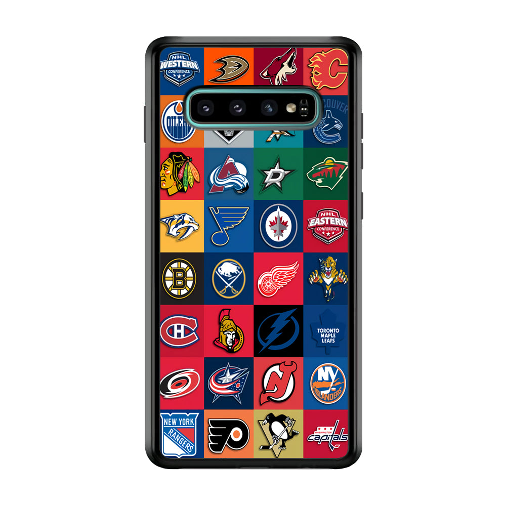 Hockey Teams NHL 001 Samsung Galaxy S10 Case-Phone Case-Rubber Black (2D Case)-Altracase