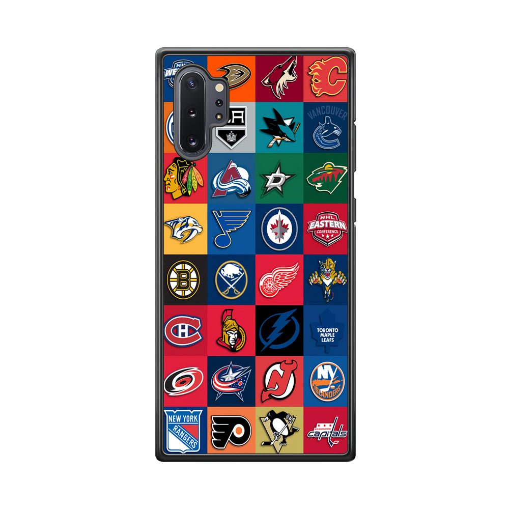 Hockey Teams NHL 001 Samsung Galaxy Note 10 Plus Case-Phone Case-Rubber Black (2D Case)-Altracase