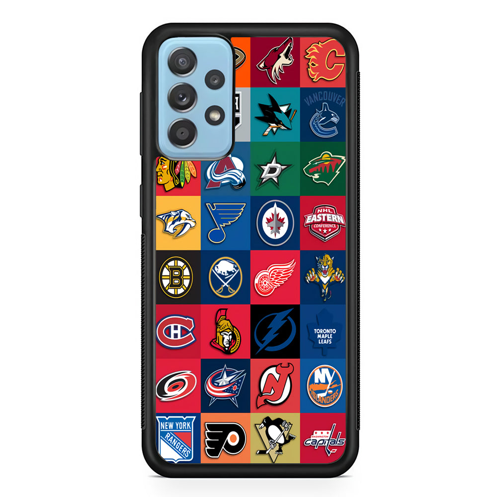 Hockey Teams NHL 001 Samsung Galaxy A72 Case-Phone Case-Rubber Black (2D Case)-Altracase