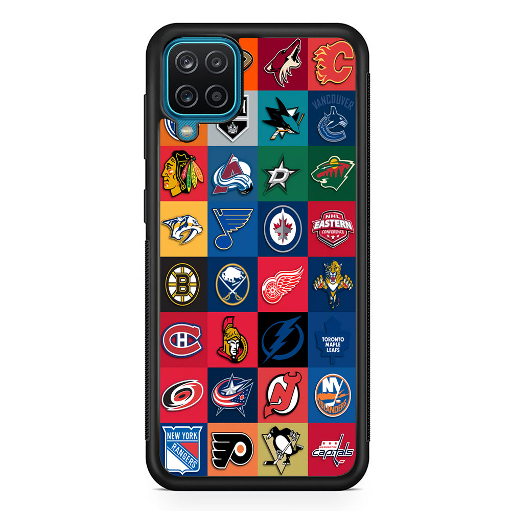 Hockey Teams NHL 001 Samsung Galaxy A12 Case-Phone Case-Rubber Black (2D Case)-Altracase