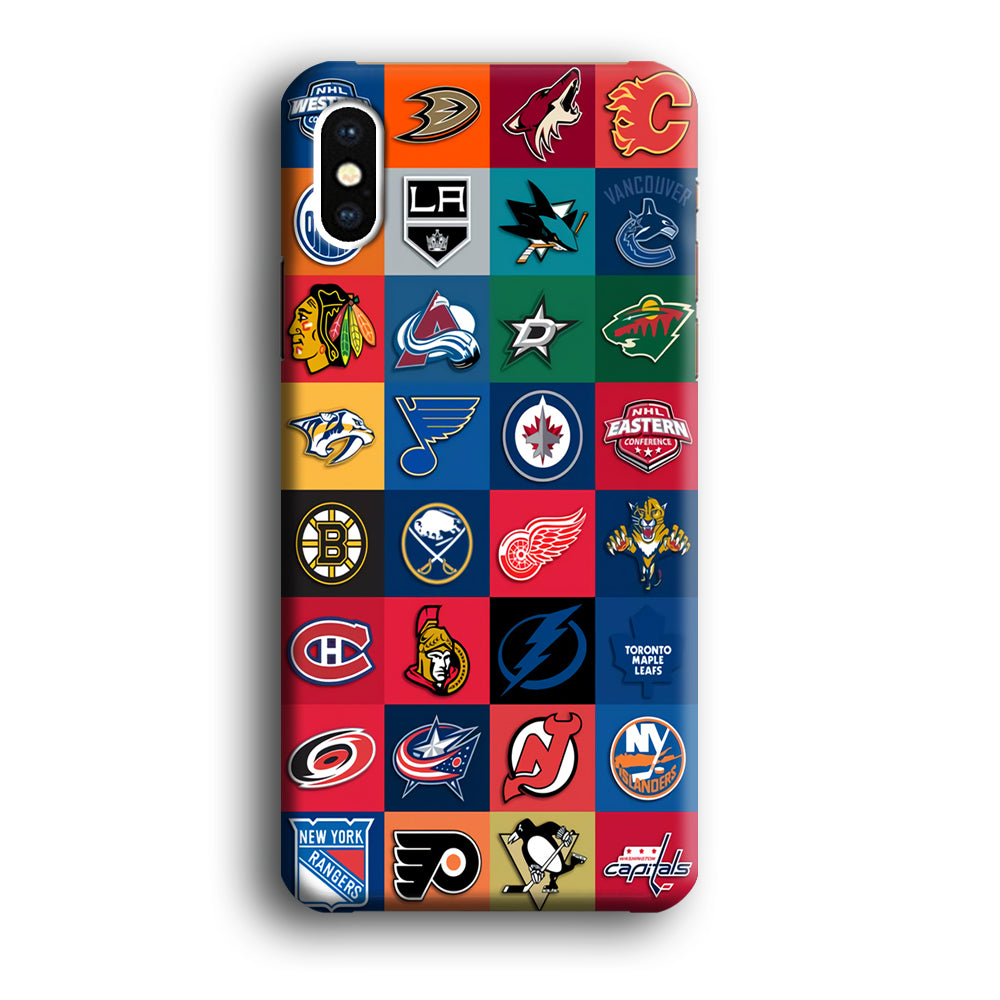 Hockey Teams NHL 001 iPhone Xs Case-Phone Case-3D Case-Altracase