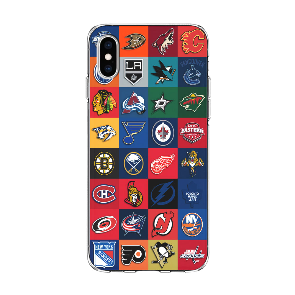 Hockey Teams NHL 001 iPhone Xs Case-Phone Case-Clear Soft Case-Altracase