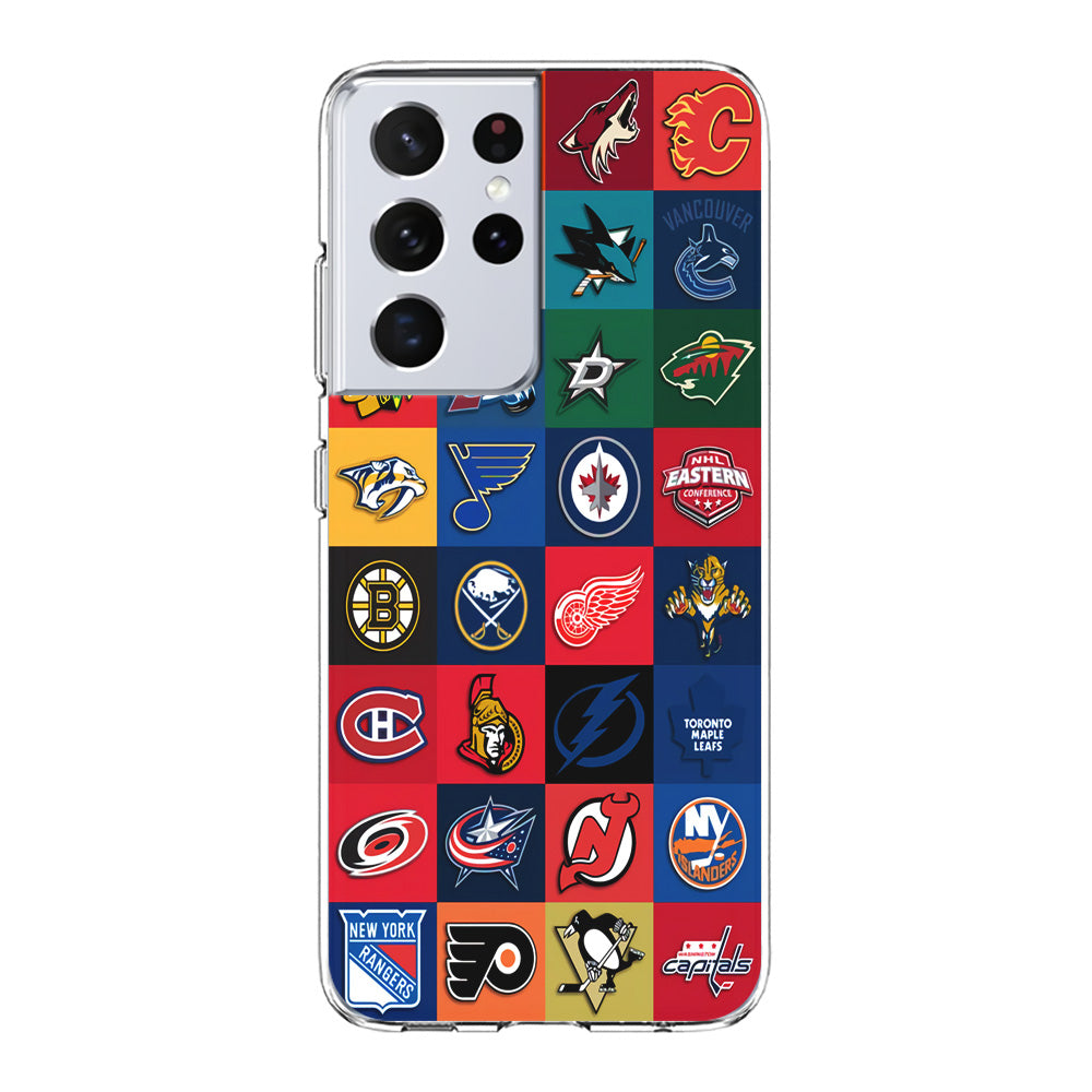 Hockey Teams NHL 001 Samsung Galaxy S23 Ultra Case-Phone Case-Clear Soft Case-Altracase