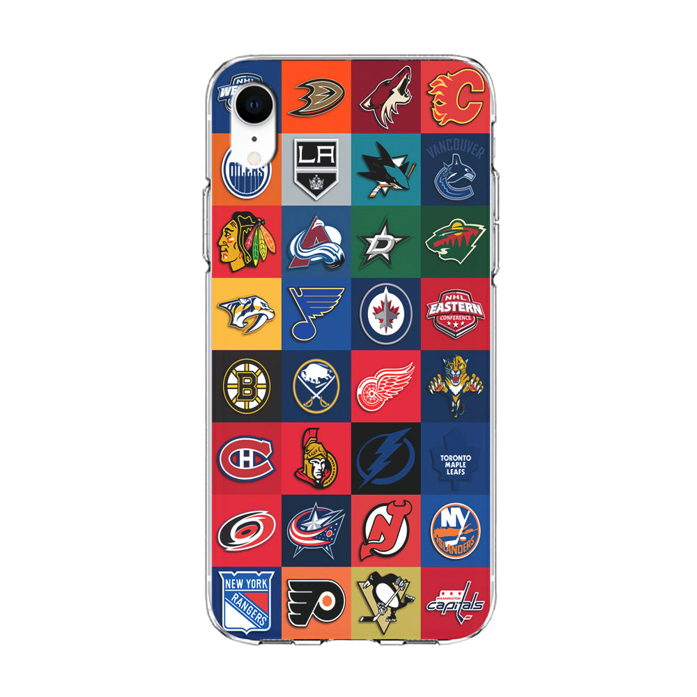 Hockey Teams NHL 001 iPhone XR Case-Phone Case-Clear Soft Case-Altracase