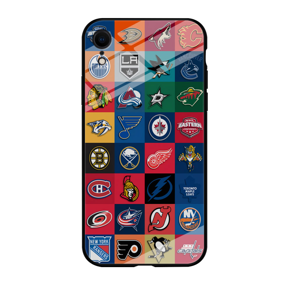 Hockey Teams NHL 001 iPhone XR Case-Phone Case-Tempered Glass Case-Altracase