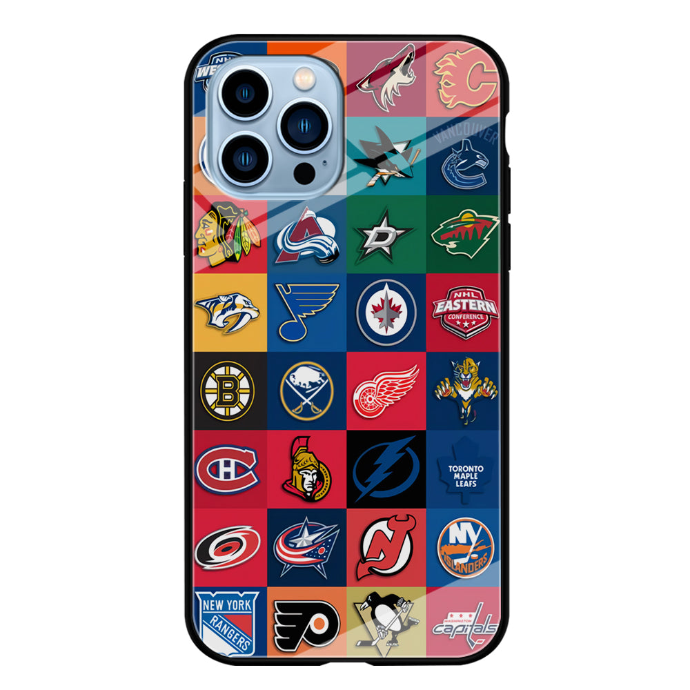 Hockey Teams NHL 001 iPhone 15 Pro Max Case-Phone Case-Tempered Glass Case-Altracase