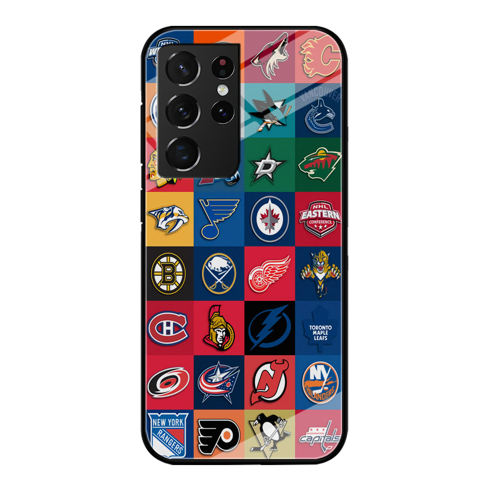 Hockey Teams NHL 001 Samsung Galaxy S23 Ultra Case-Phone Case-Tempered Glass Case-Altracase