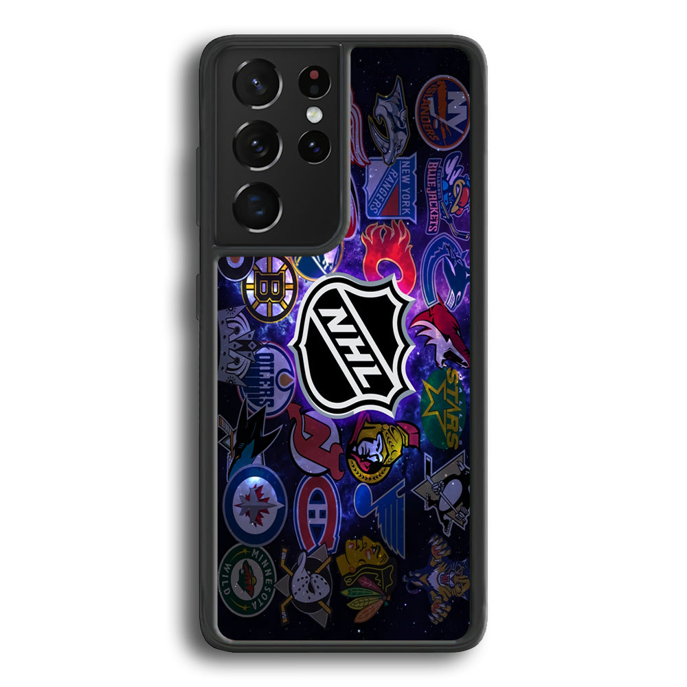 Hockey Teams NHL 002 Samsung Galaxy S23 Ultra Case-Phone Case-Rubber Black (2D Case)-Altracase