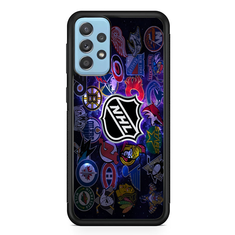 Hockey Teams NHL 002 Samsung Galaxy A72 Case-Phone Case-Rubber Black (2D Case)-Altracase