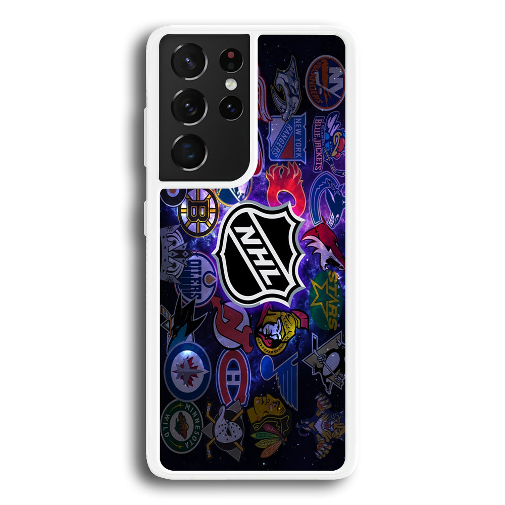 Hockey Teams NHL 002 Samsung Galaxy S22 Ultra Case-Phone Case-Rubber White (2D Case)-Altracase