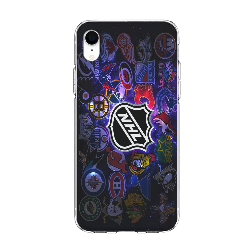 Hockey Teams NHL 002 iPhone XR Case-Phone Case-Clear Soft Case-Altracase