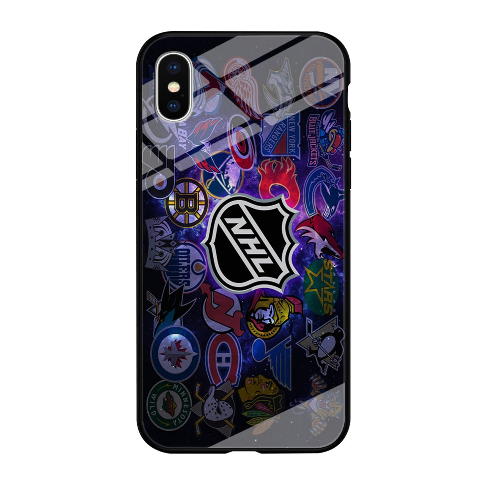 Hockey Teams NHL 002 iPhone Xs Case-Phone Case-Tempered Glass Case-Altracase