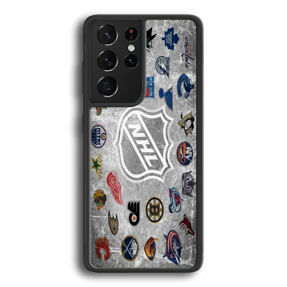Hockey Teams NHL 003 Samsung Galaxy S23 Ultra Case-Phone Case-Rubber Black (2D Case)-Altracase