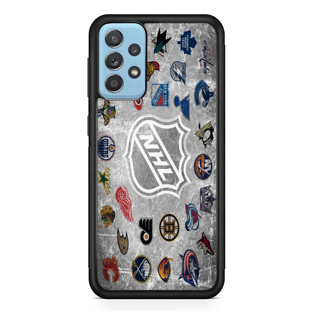Hockey Teams NHL 003 Samsung Galaxy A72 Case-Phone Case-Rubber Black (2D Case)-Altracase