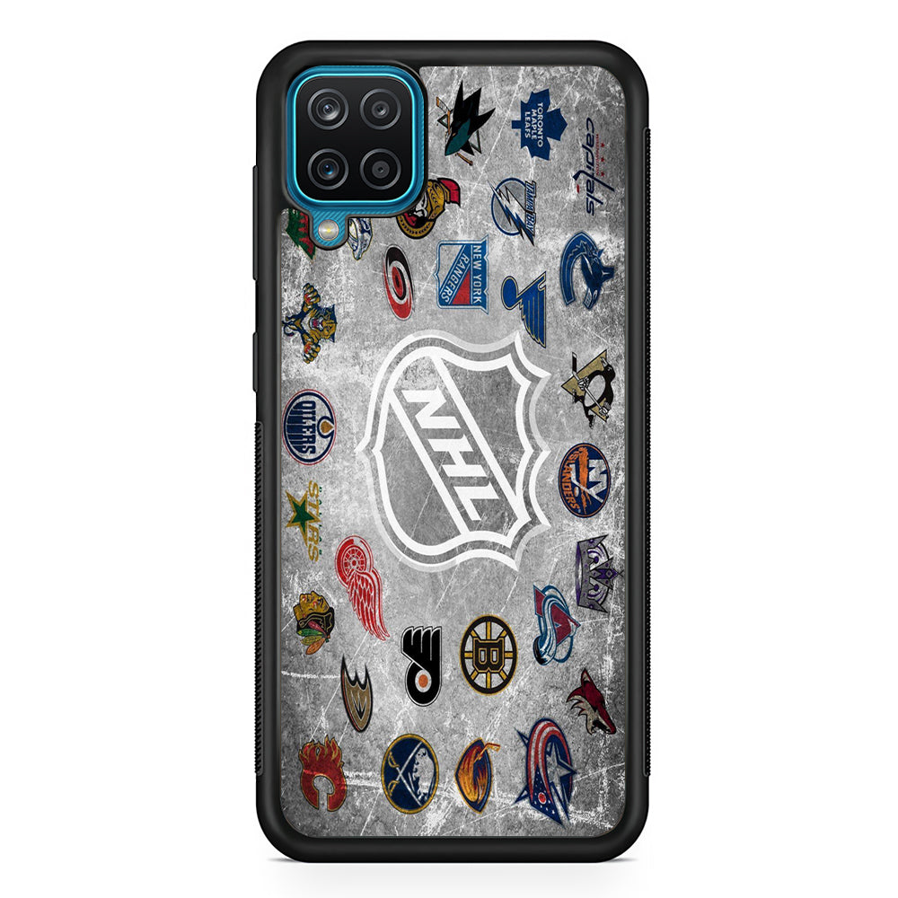 Hockey Teams NHL 003 Samsung Galaxy A12 Case-Phone Case-Rubber Black (2D Case)-Altracase