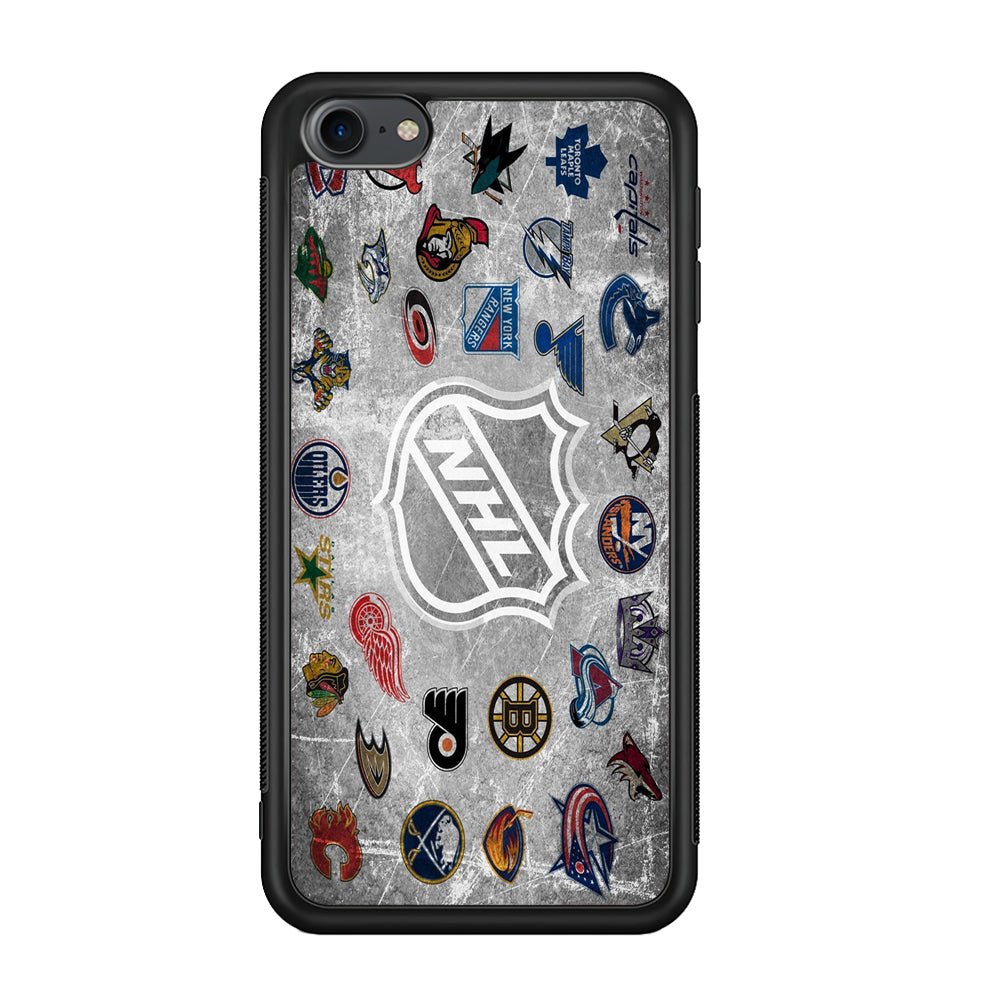 Hockey Teams NHL 003 iPod Touch 6 Case-Phone Case-Rubber White (2D Case)-Altracase