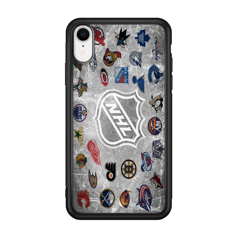 Hockey Teams NHL 003 iPhone XR Case-Phone Case-Rubber Black (2D Case)-Altracase