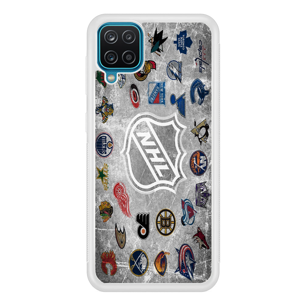 Hockey Teams NHL 003 Samsung Galaxy A12 Case-Phone Case-Rubber White (2D Case)-Altracase