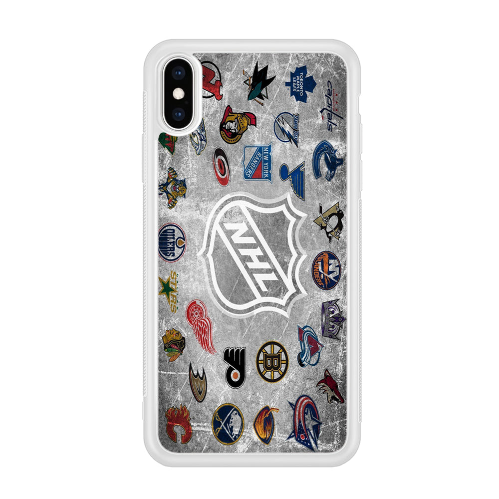 Hockey Teams NHL 003 iPhone X Case-Phone Case-Rubber White (2D Case)-Altracase
