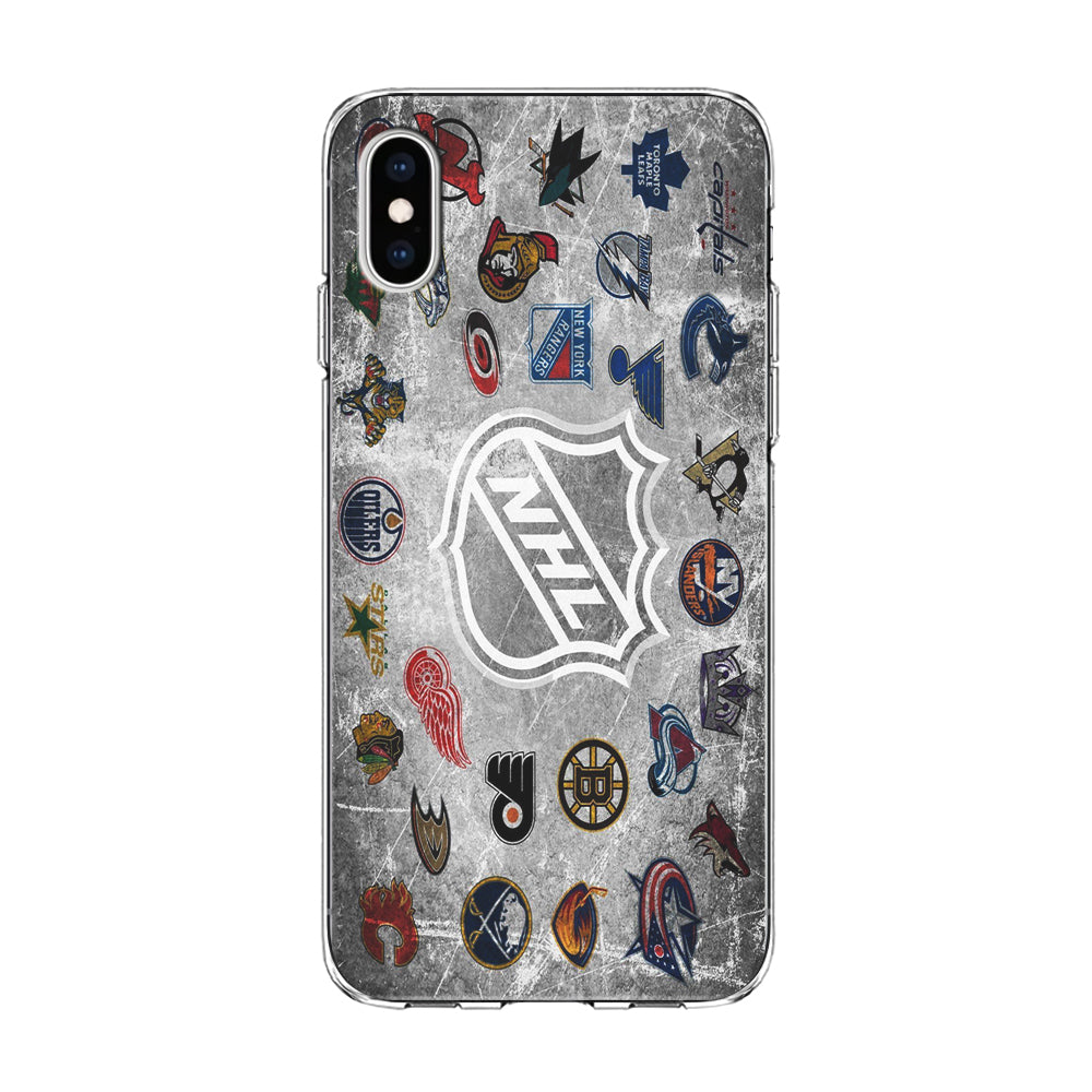 Hockey Teams NHL 003 iPhone Xs Case-Phone Case-Clear Soft Case-Altracase