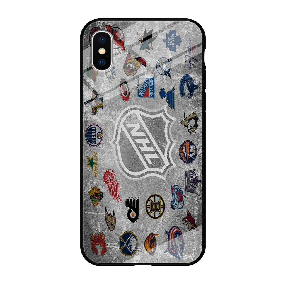 Hockey Teams NHL 003 iPhone Xs Case-Phone Case-Tempered Glass Case-Altracase
