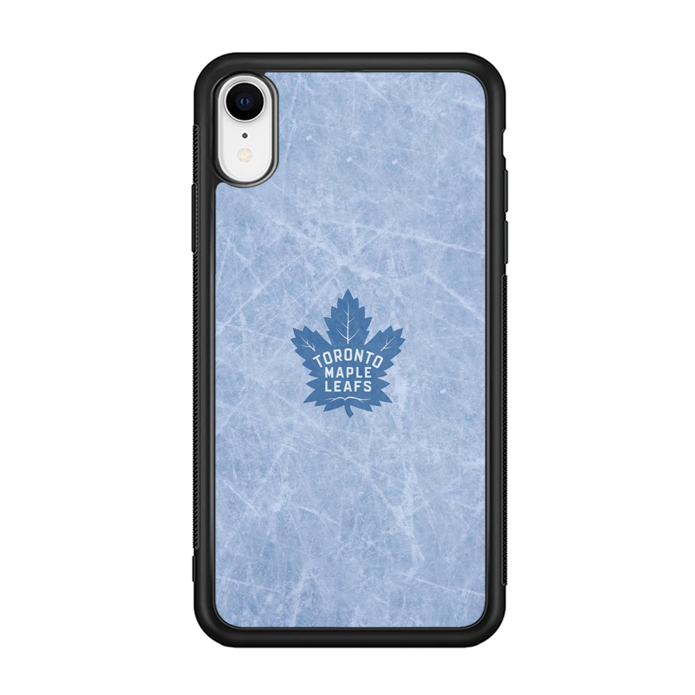 Hockey Toronto Maple Leafs NHL 001 iPhone XR Case-Phone Case-Rubber Black (2D Case)-Altracase