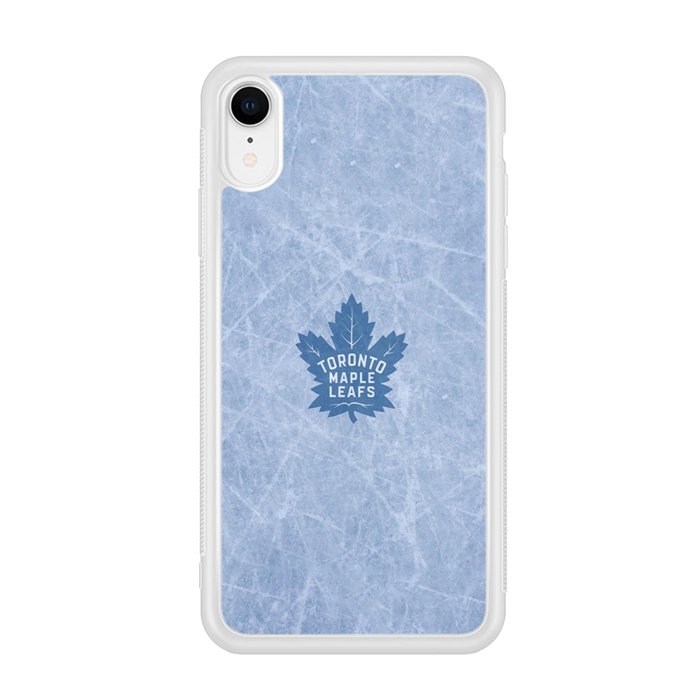Hockey Toronto Maple Leafs NHL 001 iPhone XR Case-Phone Case-Rubber White (2D Case)-Altracase