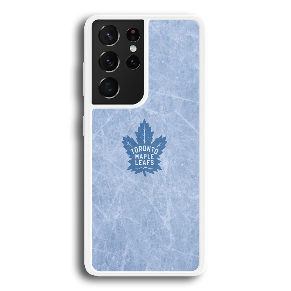 Hockey Toronto Maple Leafs NHL 001 Samsung Galaxy S23 Ultra Case-Phone Case-Rubber White (2D Case)-Altracase