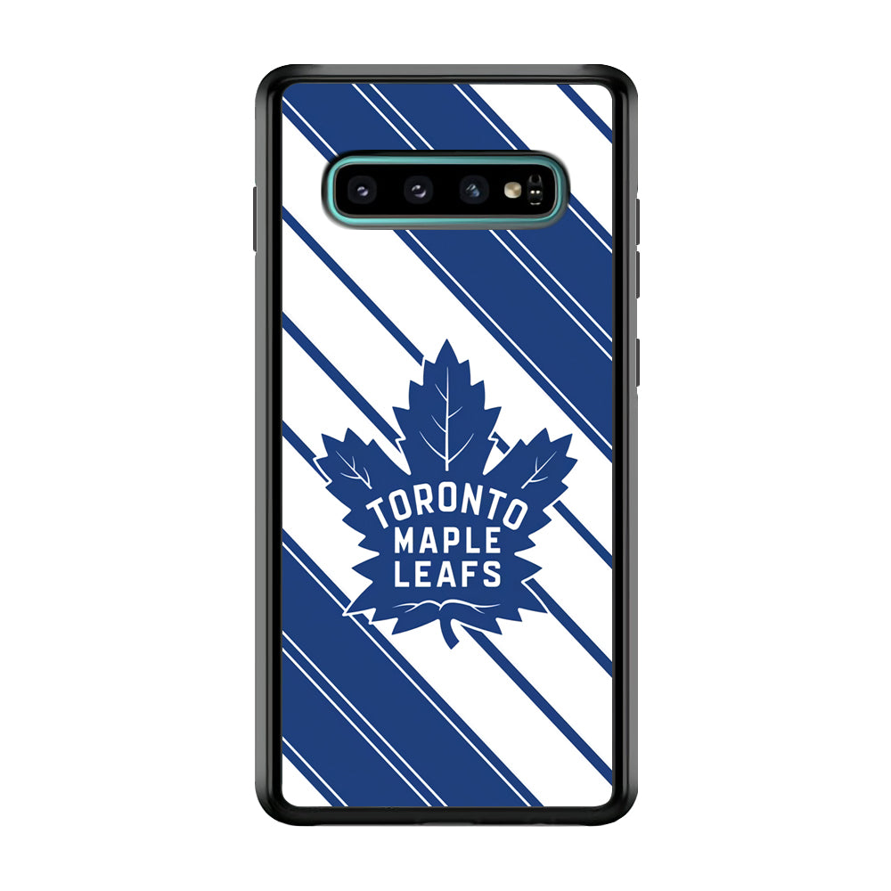 Hockey Toronto Maple Leafs NHL 002 Samsung Galaxy S10 Case-Phone Case-Rubber Black (2D Case)-Altracase