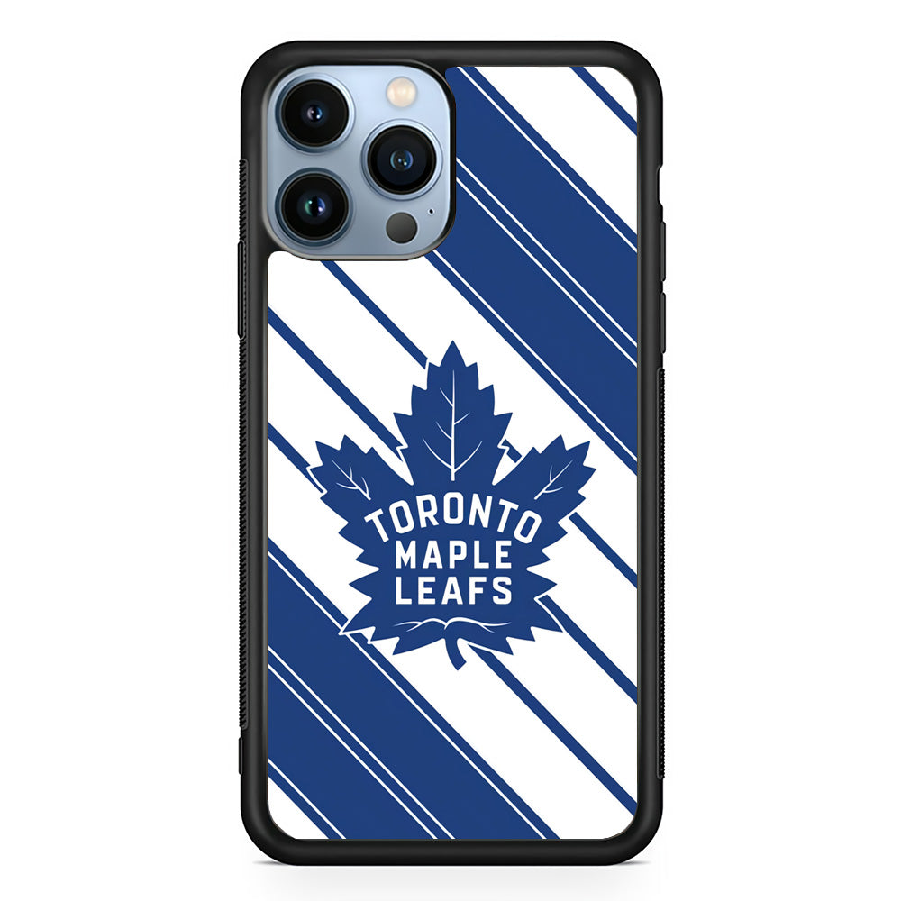 Hockey Toronto Maple Leafs NHL 002 iPhone 15 Pro Max Case-Phone Case-Rubber Black (2D Case)-Altracase
