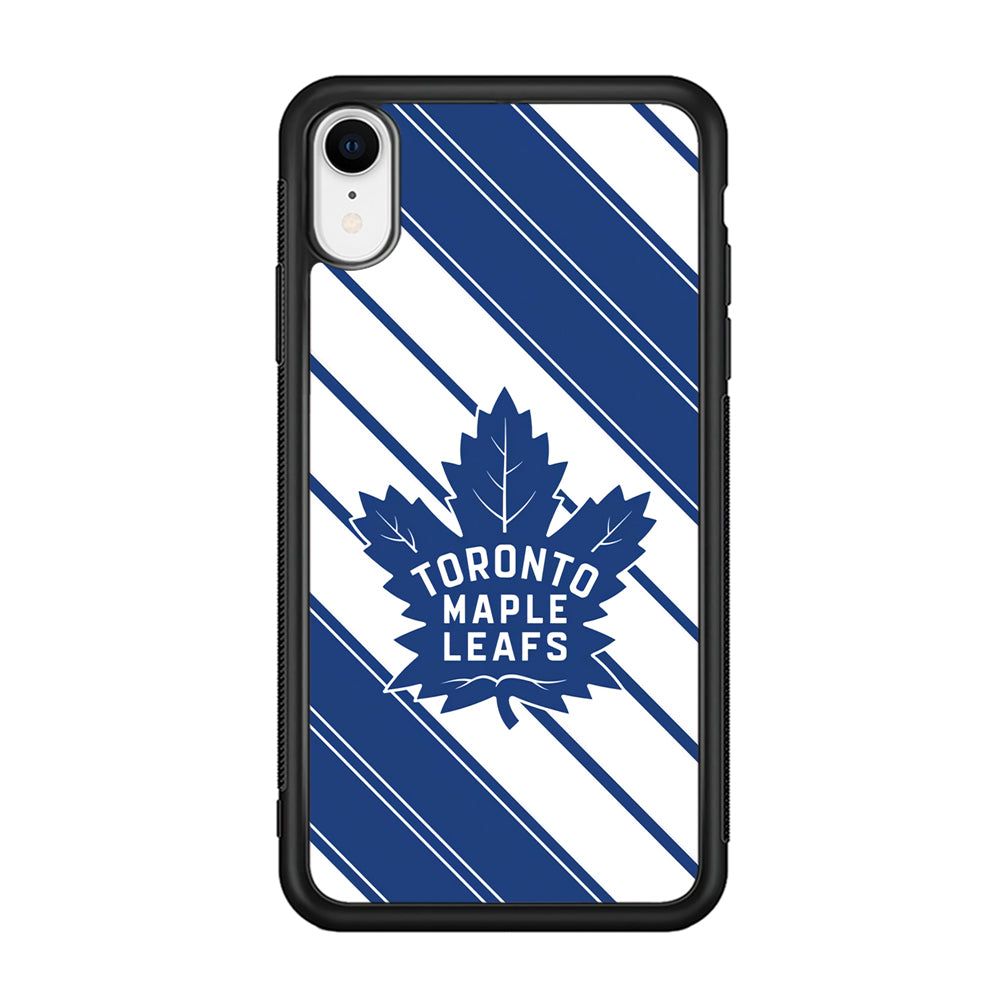 Hockey Toronto Maple Leafs NHL 002 iPhone XR Case-Phone Case-Rubber Black (2D Case)-Altracase