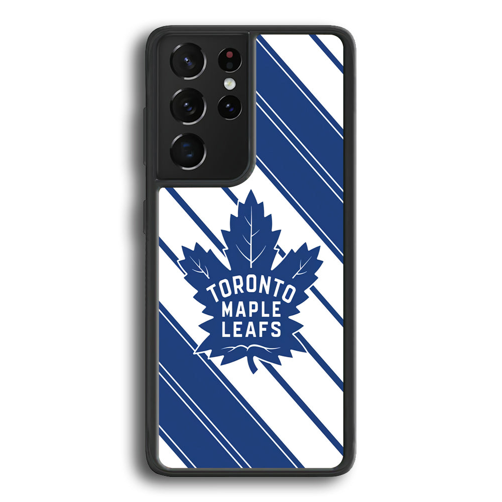 Hockey Toronto Maple Leafs NHL 002 Samsung Galaxy S21 Ultra Case-Phone Case-Rubber Black (2D Case)-Altracase