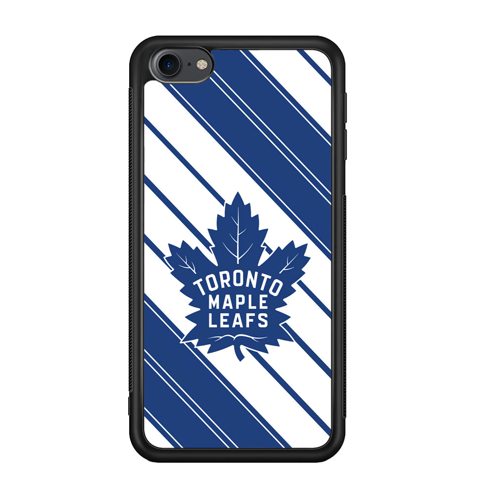 Hockey Toronto Maple Leafs NHL 002 iPod Touch 6 Case-Phone Case-Rubber White (2D Case)-Altracase