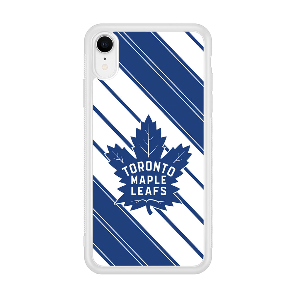 Hockey Toronto Maple Leafs NHL 002 iPhone XR Case-Phone Case-Rubber White (2D Case)-Altracase