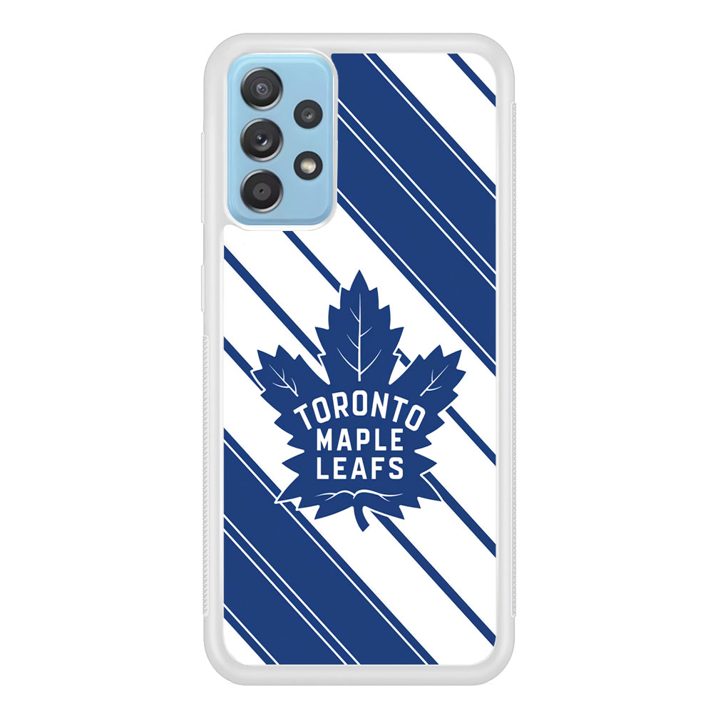 Hockey Toronto Maple Leafs NHL 002 Samsung Galaxy A72 Case-Phone Case-Rubber White (2D Case)-Altracase