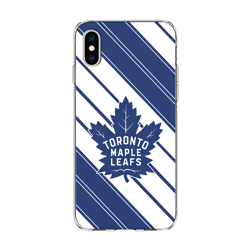 Hockey Toronto Maple Leafs NHL 002 iPhone Xs Case-Phone Case-Clear Soft Case-Altracase